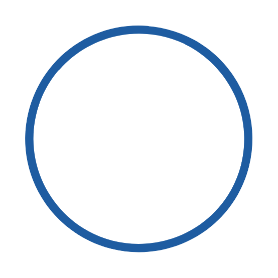 Cirkel Blauw gesloten